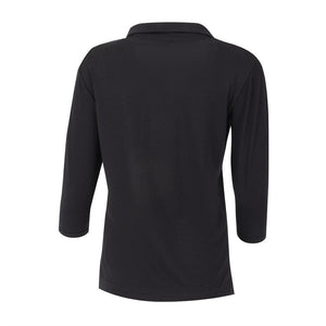Uniform Works dames T-shirt met V-hals zwart XL