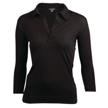 Afbeelding in Gallery-weergave laden, Uniform Works dames T-shirt met V-hals zwart XL