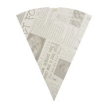 Afbeelding in Gallery-weergave laden, Colpac biologisch afbreekbare friteszakken met krantenprint (1000 stuks)