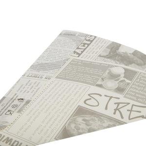 Colpac biologisch afbreekbare friteszakken met krantenprint (1000 stuks)