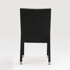 Bolero polyrotan stoelen antraciet (4 stuks)