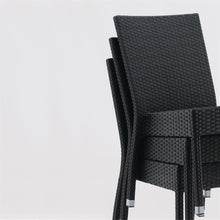 Afbeelding in Gallery-weergave laden, Bolero polyrotan stoelen antraciet (4 stuks)