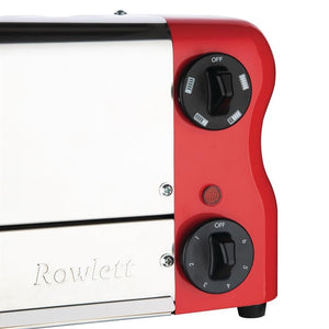Rowlett Esprit broodrooster 6 sleuven rood - 2 reserve-elementen en 2 tostihouders