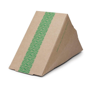 Vegware composteerbare kraft sandwichboxen (500 stuks)