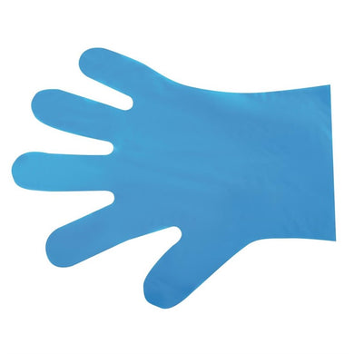 Vegware composteerbare handschoenen voor voedselbereiding blauw - medium (2400 stuks)