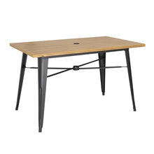Afbeelding in Gallery-weergave laden, Bolero aluminium outdoor tafel 120x76x76cm licht houtdessin