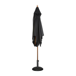 Bolero vierkante zwarte parasol 2,5 meter