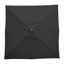 Afbeelding in Gallery-weergave laden, Bolero vierkante zwarte parasol 2,5 meter