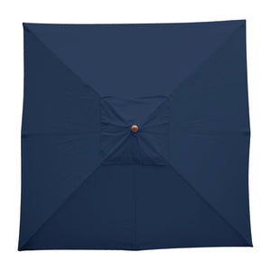 Bolero vierkante donkerblauwe parasol 2,5 meter