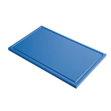 Afbeelding in Gallery-weergave laden, Gastro M GN1/2 HDPE snijplank met sapgeul blauw