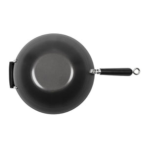 Anti-kleef inductie wok met platte bodem 35,5cm