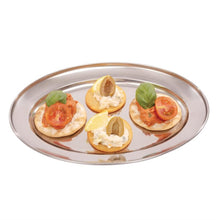 Afbeelding in Gallery-weergave laden, Olympia ovale RVS serveerschaal 25cm