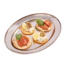 Afbeelding in Gallery-weergave laden, Olympia ovale RVS serveerschaal 25cm