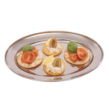 Afbeelding in Gallery-weergave laden, Olympia ovale RVS serveerschaal 25cm