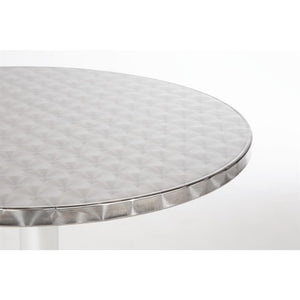 Bolero Bistro ronde RVS tafel 60cm grijs