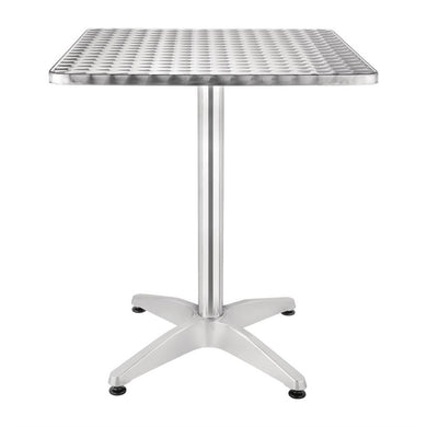 Bolero alumiminium tafel met RVS blad 60cm