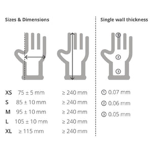 Hygiplas vinyl handschoenen transparant gepoederd M (100 stuks)