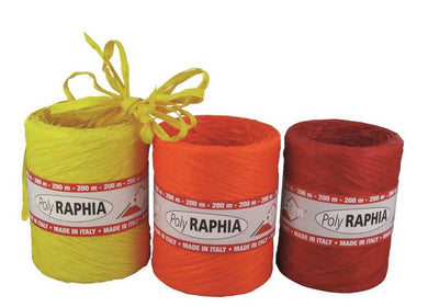 Polyraffia lint 0,15cmx200m geel R02