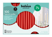 Afbeelding in Gallery-weergave laden, Gotische kaarsen rood 100 st.