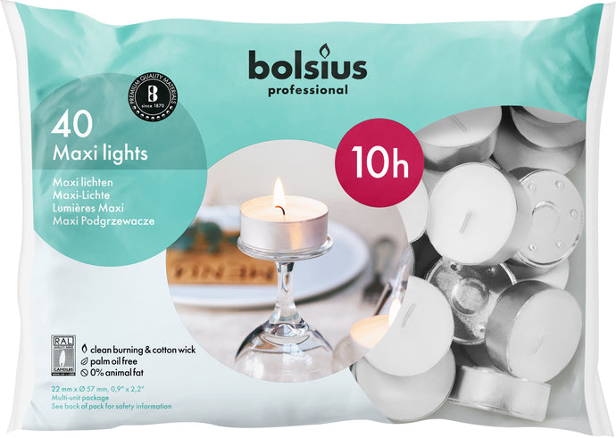 Bolsius Maxitheelichten 10 uur 200 st.