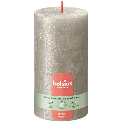 Bolsius Shimmer Stompkaars 68x130 champ 4st.