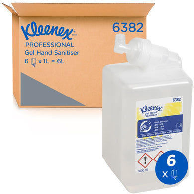 Kleenex instant handontsmetter met alcohol 6x1l 6382