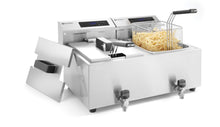Afbeelding in Gallery-weergave laden, Friteuse Profi Line met aftapkraan digitaal - 2 x 8 l