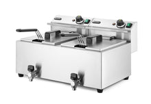 Afbeelding in Gallery-weergave laden, Friteuse Profi Line met aftapkraan - 2 x 8 l