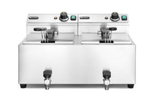 Afbeelding in Gallery-weergave laden, Friteuse Profi Line met aftapkraan - 2 x 8 l