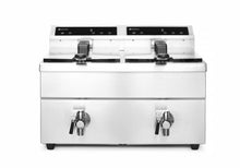 Afbeelding in Gallery-weergave laden, Inductie friteuse met aftapkraan - 2 x 8 l