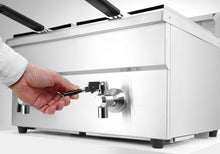 Afbeelding in Gallery-weergave laden, Inductie friteuse met aftapkraan - 2 x 8 l