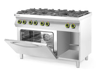 Afbeelding in Gallery-weergave laden, Gasfornuis Kitchen Line 6-pits met convectieoven GN 1/1