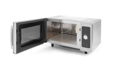 Afbeelding in Gallery-weergave laden, roestvrijstalen magnetron 1000W met open deur en eenvoudig bedieningspaneel