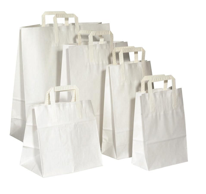 Draagtas witte kraft 32+20x29 250st