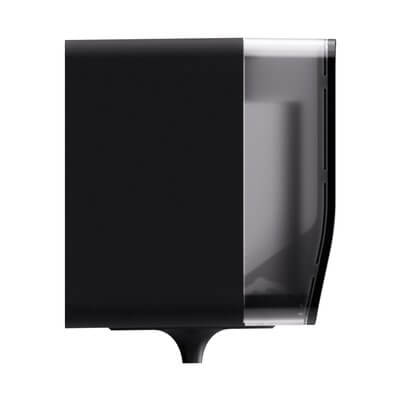 Handdoekdispenser midi Hyginity Satino zwart 333417