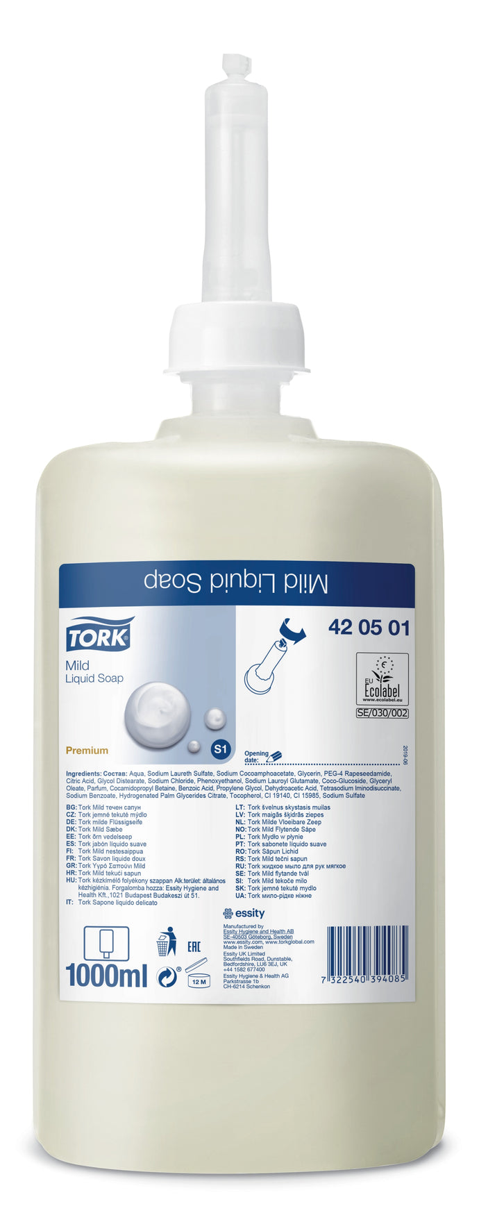 Soap mild Tork 6x1liter 420501 S1
