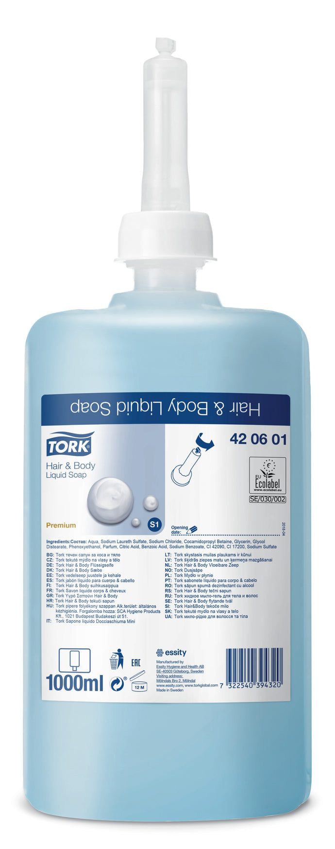 Hair & Body zeep Tork 6x1l 420601 S1