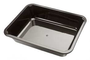 Menuschaal zwart PP 1500cc 260 st. M10/50