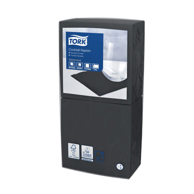 Servetten L24/2 Tork zwart 2400 st. 477829