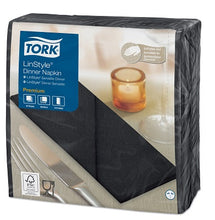 Afbeelding in Gallery-weergave laden, Servet Tork LinStyle 8-vouw zwart 600 st. 478151