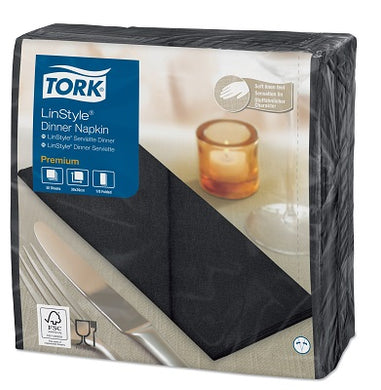 Servet Tork LinStyle 8-vouw zwart 600 st. 478151