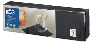 Servet Tork LinStyle zwart 23cm 1500 st. 478158