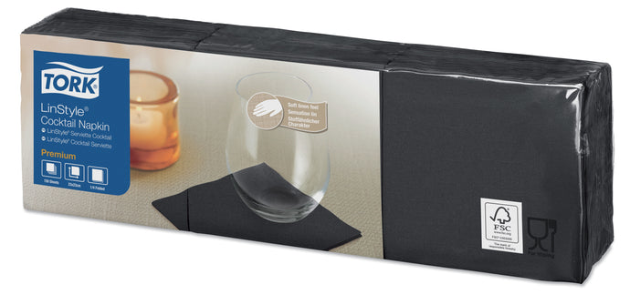 Servet Tork LinStyle zwart 23cm 1500 st. 478158