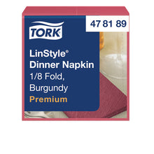 Afbeelding in Gallery-weergave laden, Servet Tork LinStyle 8-vouw bordeaux 700st 478189