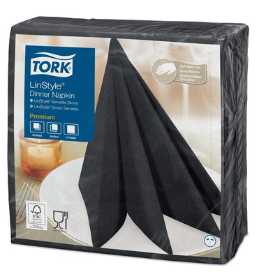 Servet Tork LinStyle zwart 600st 478726