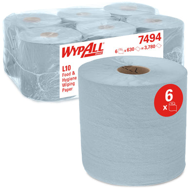 Wypall L10 ro-ro 1l airflex blauw 6x630m 7494