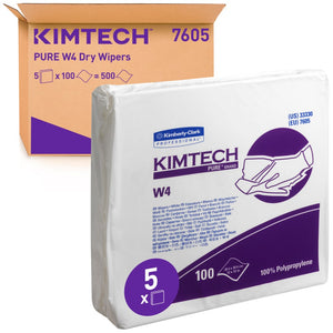 Kimtech Pure CL4 ind doeken wit 5x100vel 7605
