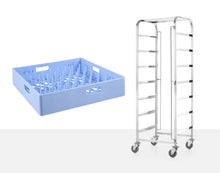 Afbeelding in Gallery-weergave laden, Afwaskorven trolley - 7x 500x500 mm