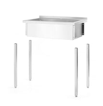 Afbeelding in Gallery-weergave laden, Tafel met enkele wasbak, zonder spatrand - geschroefd, diepte 600 mm