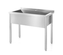 Afbeelding in Gallery-weergave laden, Tafel met enkele spoelbak gelast